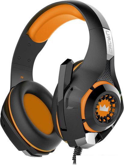 Наушники CrownMicro CMGH-102T USB (оранжевый)