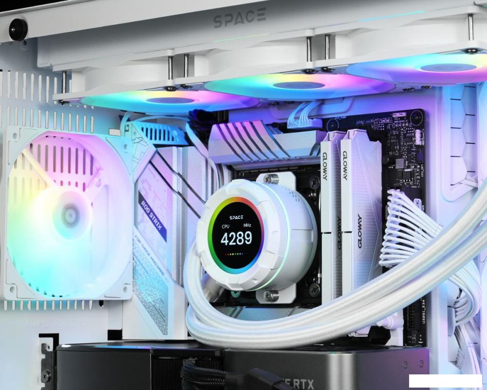 Жидкостное охлаждение для процессора ID-Cooling Space SL360 XE WHITE