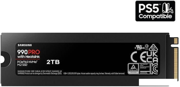 SSD Samsung 990 Pro с радиатором 4TB MZ-V9P4T0CW