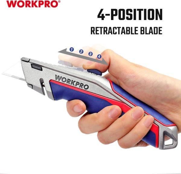 Нож строительный Workpro WP213014