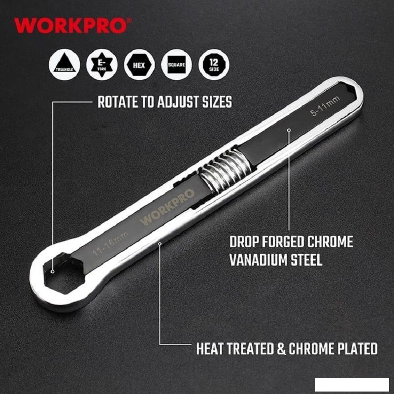 Ключ разводной Workpro WP272017