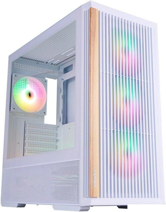 Корпус 1stPlayer WD7 ARGB WD7-WH-4FA7-W-2FA7R-W (белый)