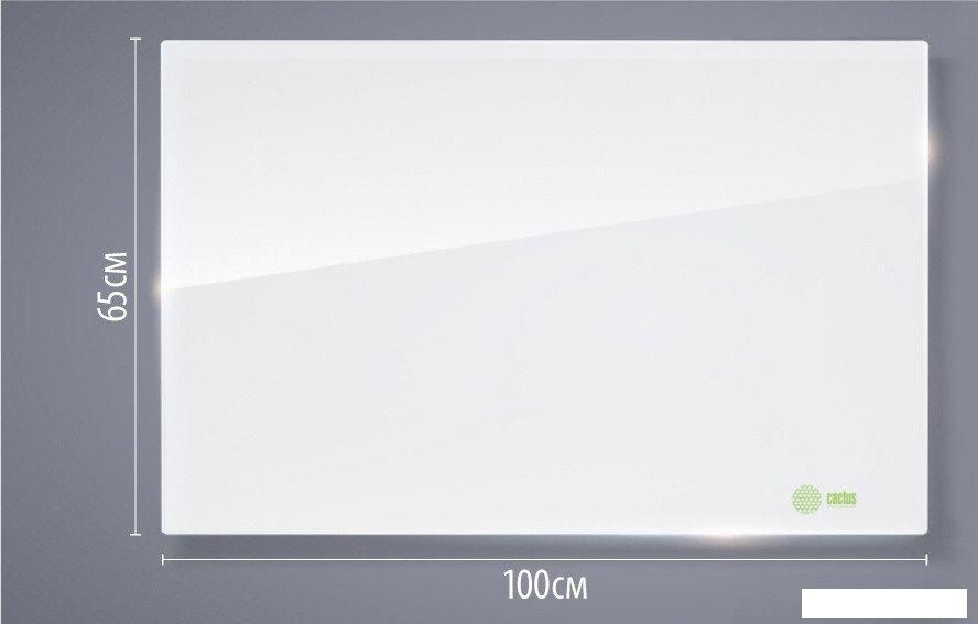 Стеклянная доска CACTUS CS-GBD-65X100-UWT-TM