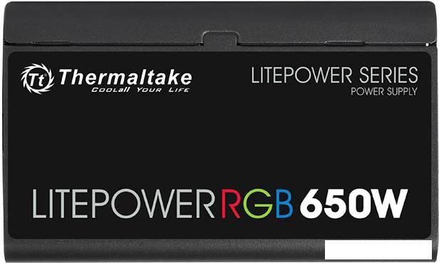 Блок питания Thermaltake Litepower RGB 650W LTP-650AL2NK