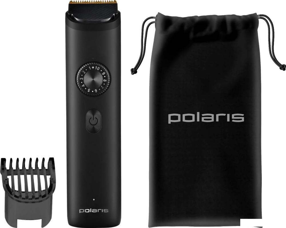 Триммер для бороды и усов Polaris PHC 2100 (черный)