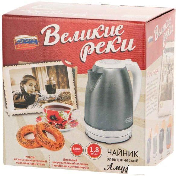 Электрический чайник Великие Реки Амур-1 (белый)