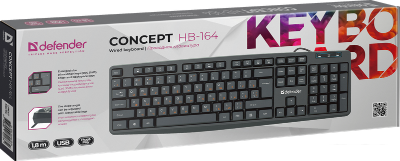 Клавиатура Defender Concept HB-164