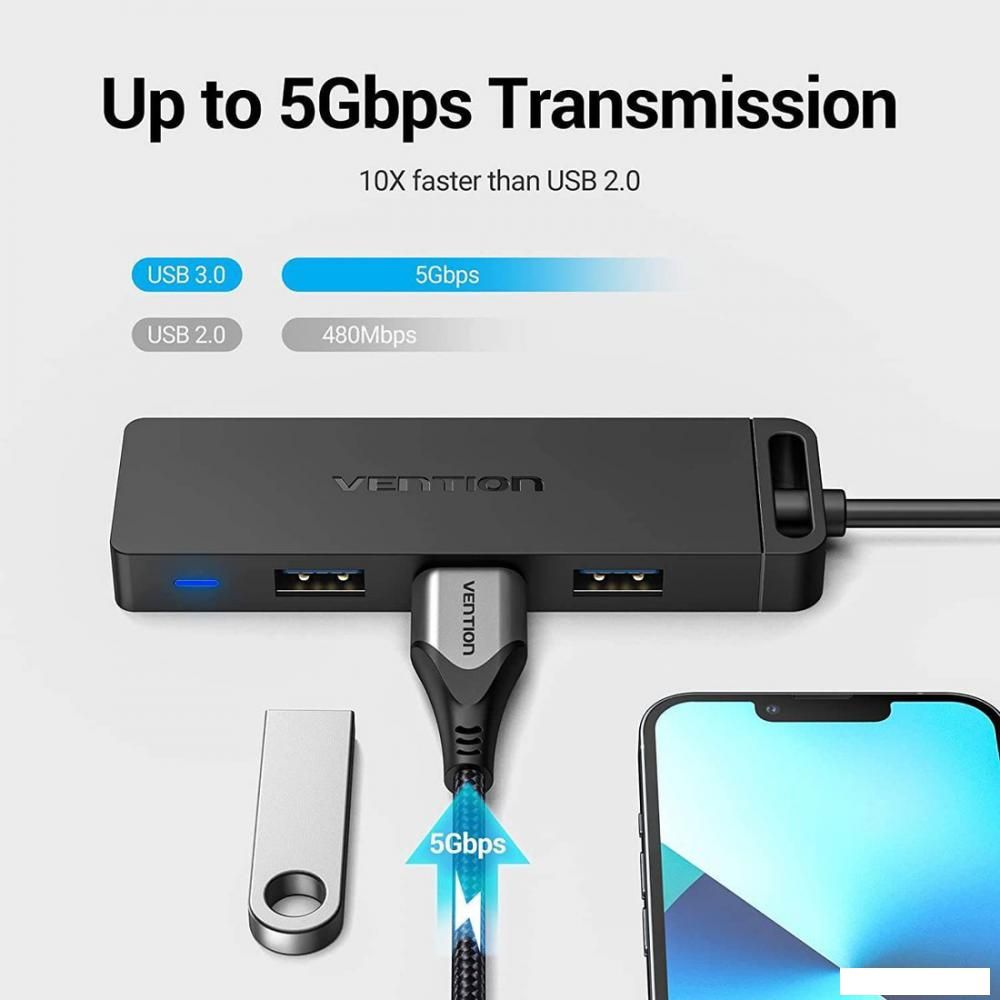 USB-хаб Vention CHTBB