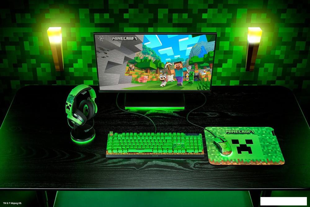 Наушники Razer Kraken V4 X Minecraft Edition