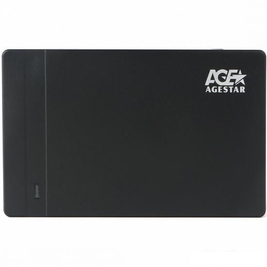 Бокс для накопителей 2.5" AgeStar 31UB2P3C (черный)