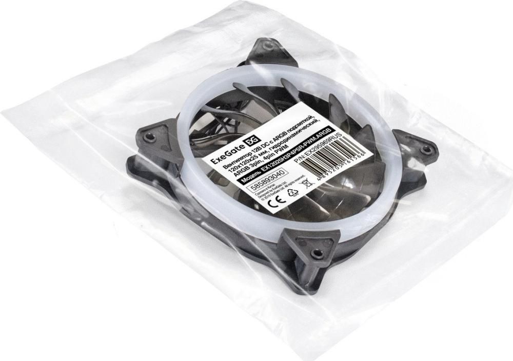 Вентилятор для корпуса ExeGate EX12025H3P4PSR-PWM.ARGB EX295969RUS