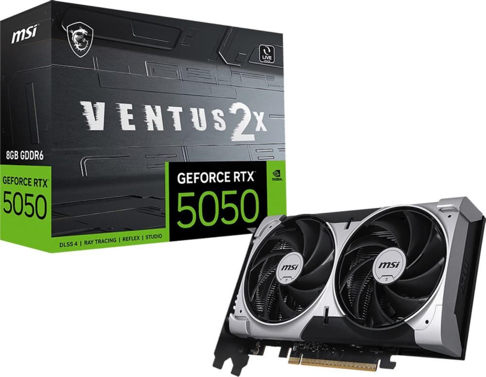 Видеокарта MSI GeForce RTX 5050 8G Ventus 2X