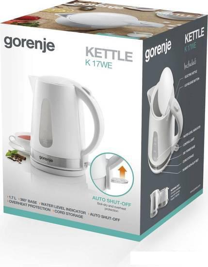 Электрический чайник Gorenje K17WE