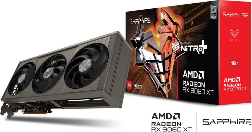 Видеокарта Sapphire Nitro+ Radeon RX 9060 XT 16GB 11350-01-20G
