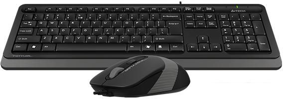 Офисный набор A4Tech Fstyler F1010 (черный/серый)