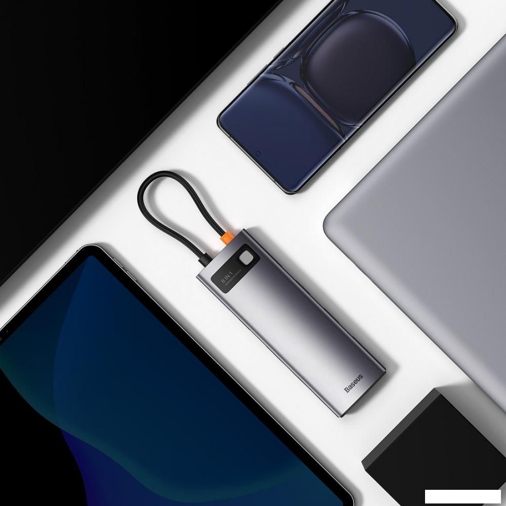 USB-хаб  Baseus Metal Gleam Series 4-Port USB-A Hub WKWG070013