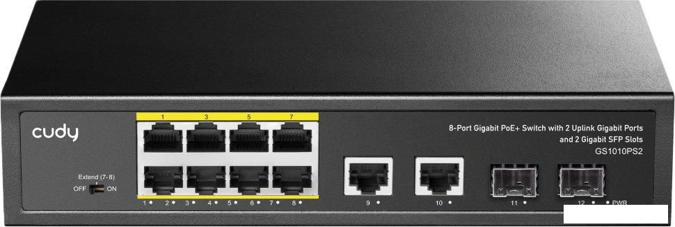Неуправляемый коммутатор Cudy GS1010PS2 1.0