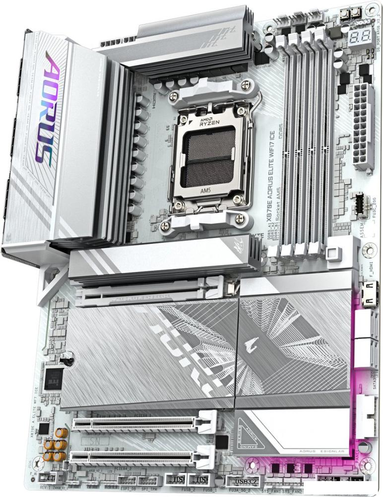 Материнская плата Gigabyte X870E Aorus Elite WiFi7 Ice