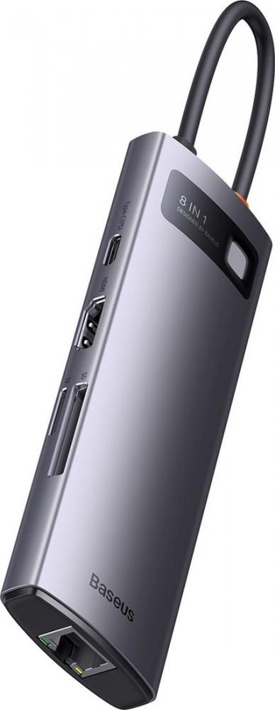 USB-хаб  Baseus Metal Gleam Series 4-Port USB-A Hub WKWG070013