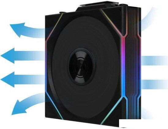 Вентилятор для корпуса Lian Li Uni Fan TL 120 Wireless Reverse 12RTL1W1B G99.12RTL1W1B.R0