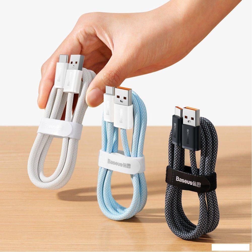 Кабель Baseus Dynamic Series Fast Charging Data Cable 100W USB Type-A - USB Type-C (1 м, серый)