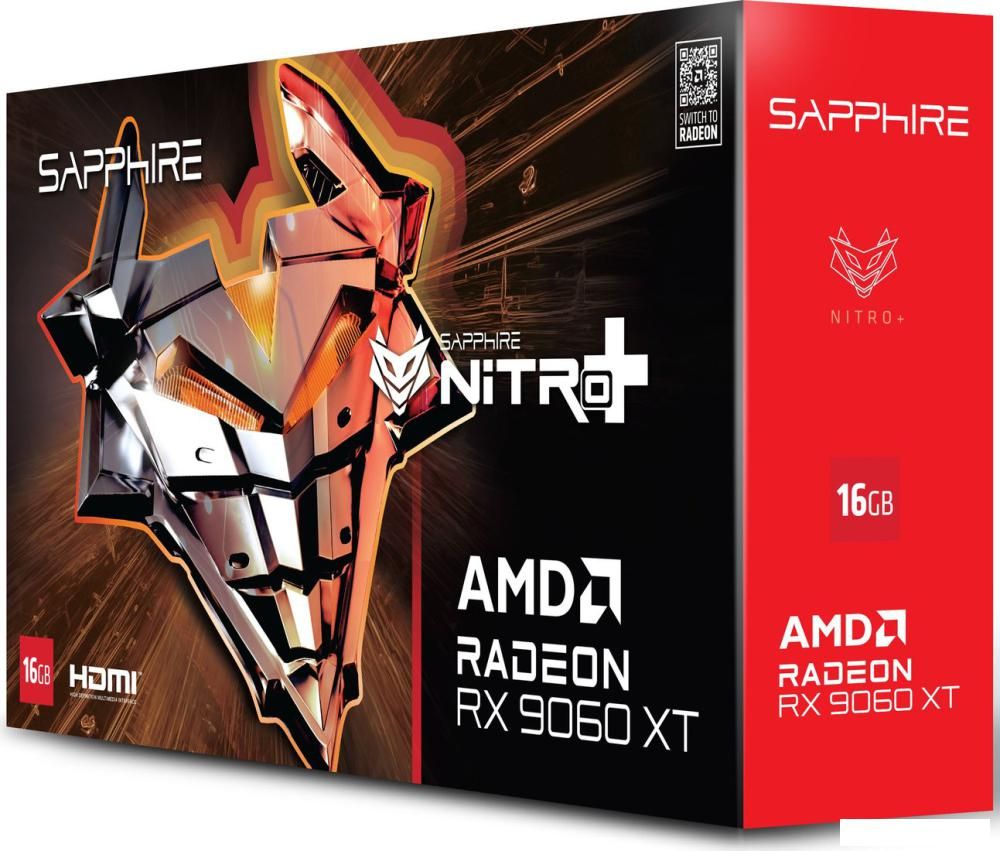 Видеокарта Sapphire Nitro+ Radeon RX 9060 XT 16GB 11350-01-20G