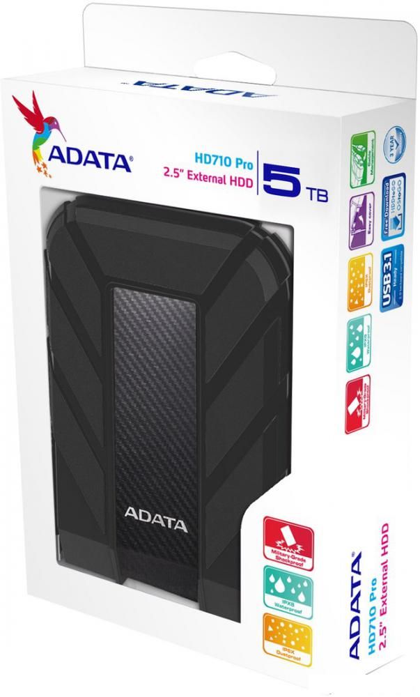 Внешний накопитель ADATA HD710P 5TB (черный)