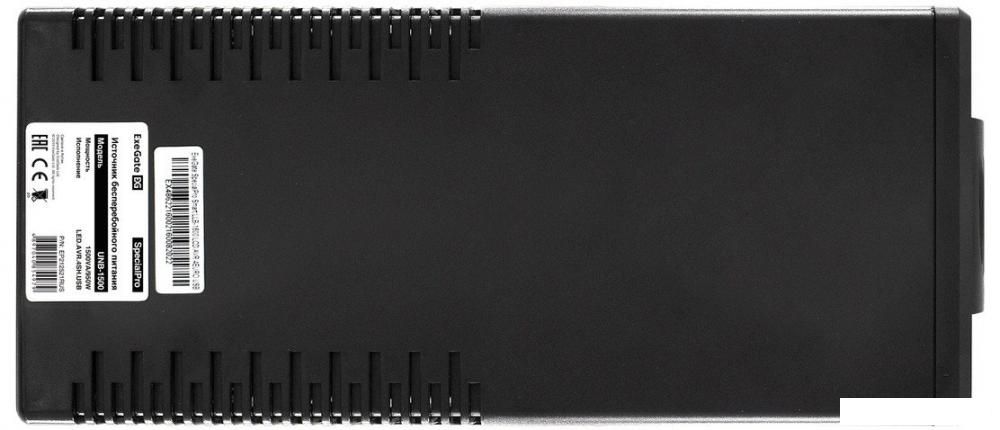 Источник бесперебойного питания ExeGate UNB-1500.LED.AVR.EURO.RJ.USB EP212521RUS