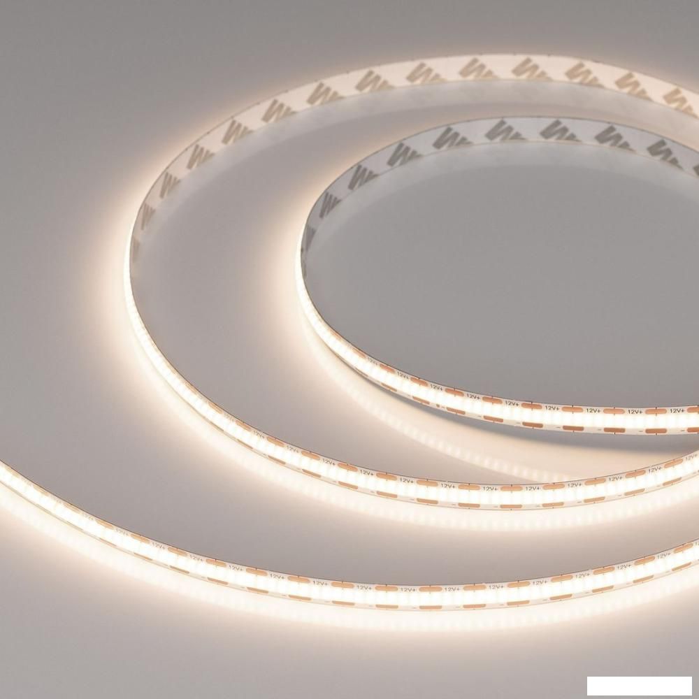 Светодиодная лента COB Arlight 9W/m 400LED/m CSP теплый белый 2.5М COB-X400-8mm 12V Warm3500 044588