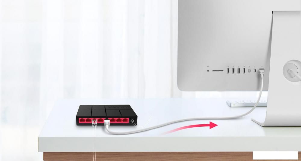 Неуправляемый коммутатор Mercusys MS108G
