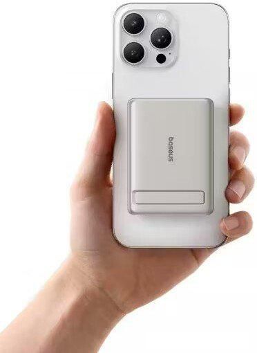 Внешний аккумулятор Baseus PicoGo AM31 Mini Magnetic Power Bank with Stand 20W 5000mAh (титановый)