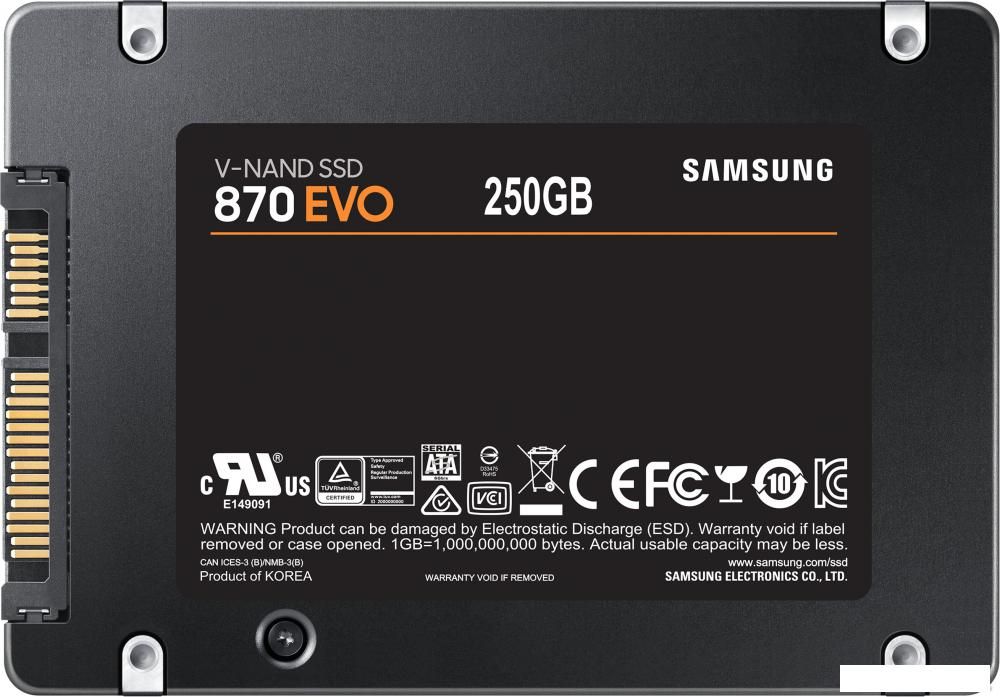 SSD Samsung 870 Evo 250GB MZ-77E250BW