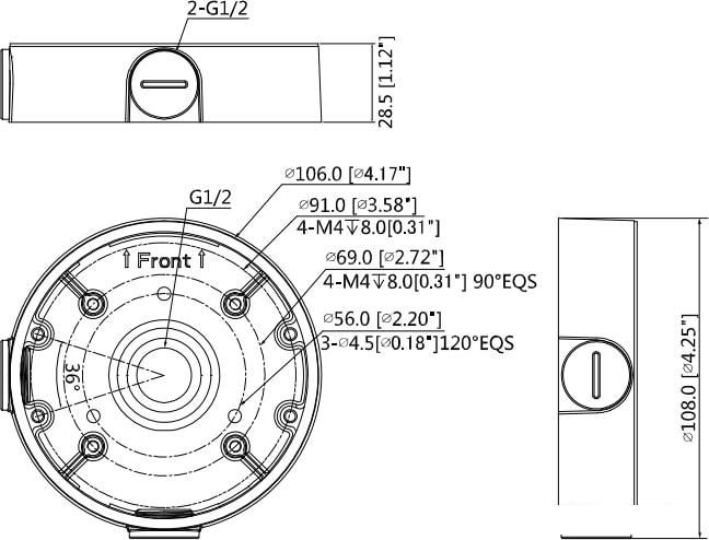 Крепление для камер видеонаблюдения Dahua DH-PFA139