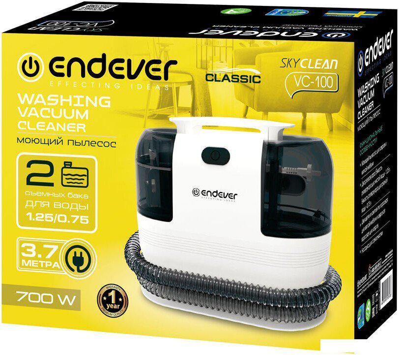 Пылесос Endever SkyClean VC-100 (белый/черный)