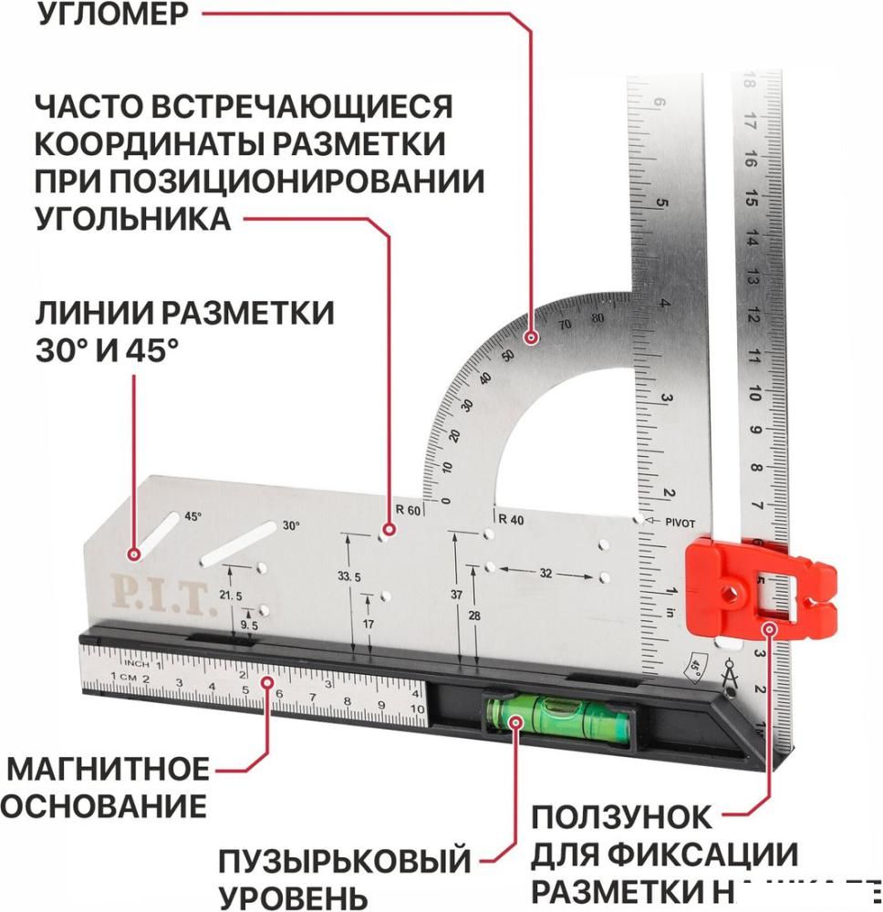 Угольник P.I.T. DRUA HSQR03-0300