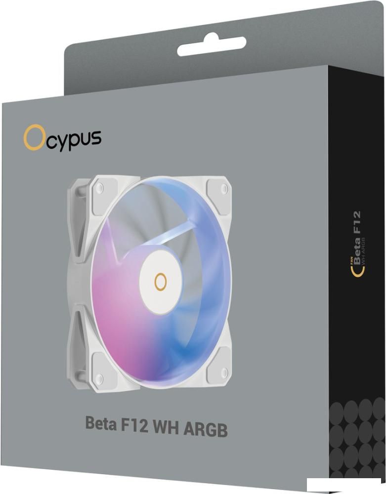Вентилятор для корпуса Ocypus Beta F12 WH ARGB Beta-F12-WH1AM00X-GL