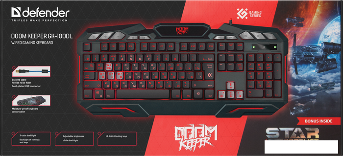 Клавиатура Defender Doom Keeper GK-100DL
