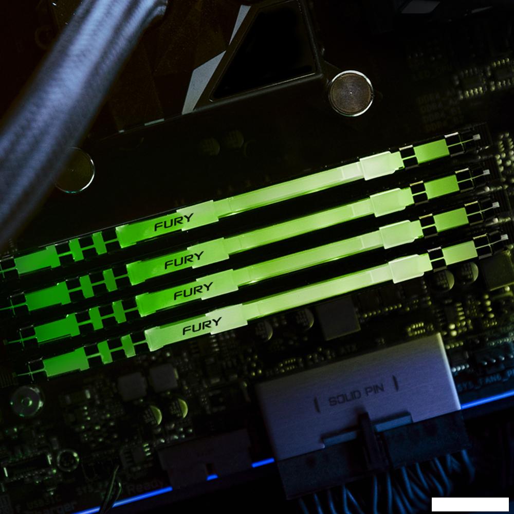 Оперативная память Kingston FURY Beast RGB 2x32ГБ DDR4 3200 МГц KF432C16BB2AK2/64