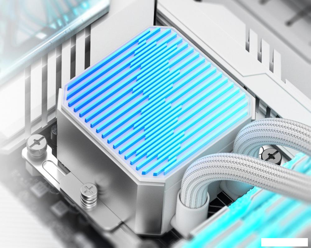 Система жидкостного охлаждения для процессора ID-Cooling DX240 Max White