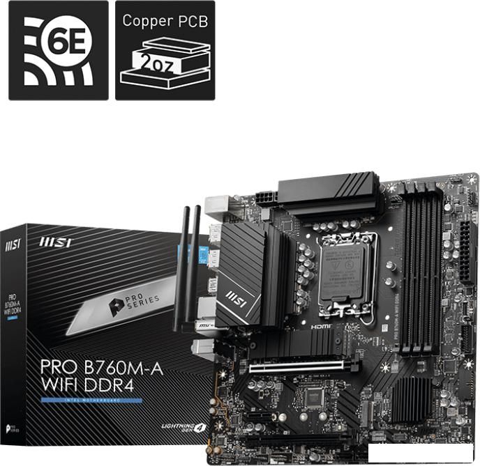 Материнская плата MSI Pro B760M-A WiFi DDR4