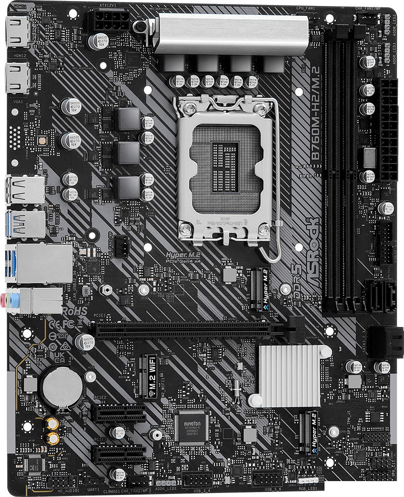 Материнская плата ASRock B760M-H2/M.2