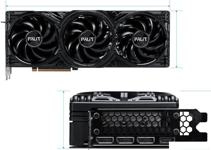 Видеокарта Palit GeForce RTX 5080 GamingPro OC NE75080S19T2-GB2031A