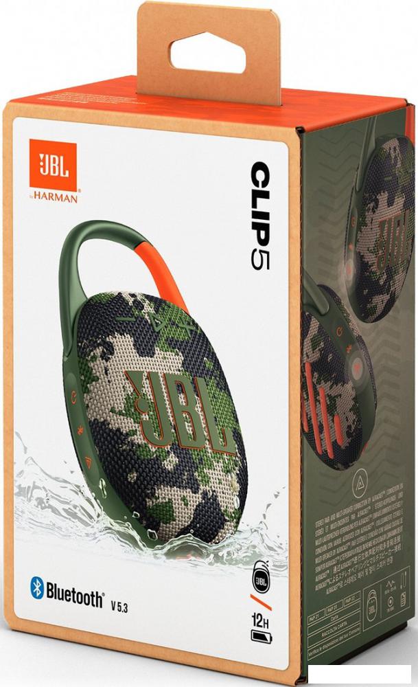 Беспроводная колонка JBL Clip 5 (камуфляж)