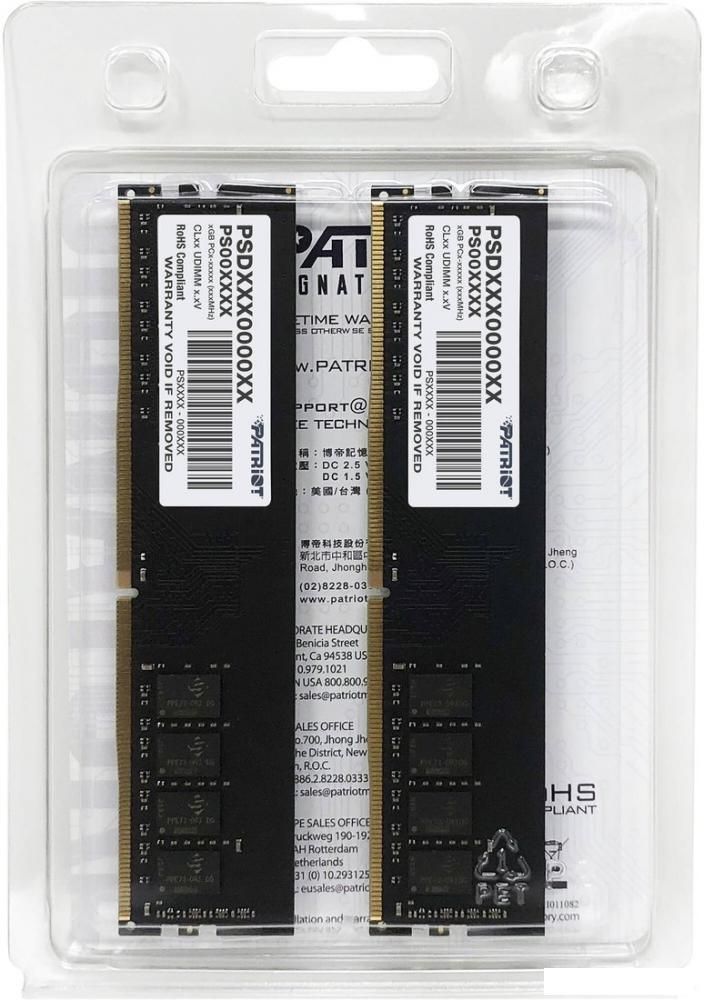 Оперативная память Patriot Signature Line 2x8GB DDR4 PC4-25600 PSD416G3200K