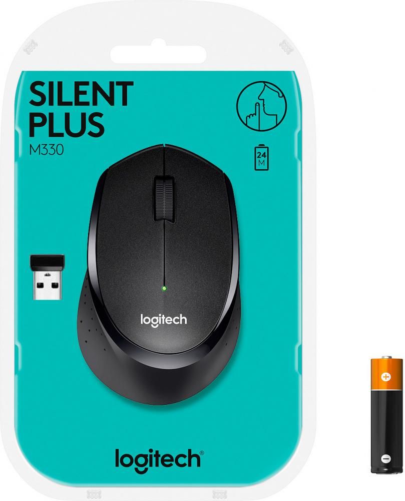 Мышь Logitech M330 Silent Plus (черный)