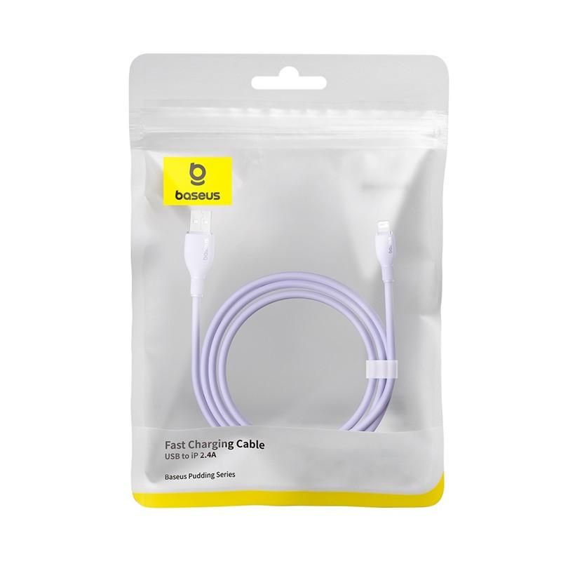 Кабель Baseus Pudding Series Fast Charging Cable 2.4A USB Type-A - Lightning (2 м, фиолетовый)
