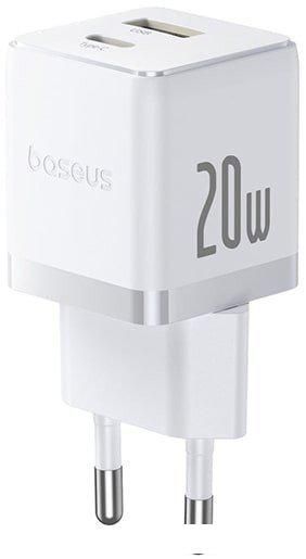 Сетевое зарядное Baseus Palm Fast Charger C+U 20W EU P10111608213-00 (белый)
