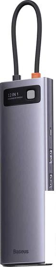 Док-станция Baseus Metal Gleam Series 12-in-1 Multifunctional Type-C Hub Docking Station WKWG020213