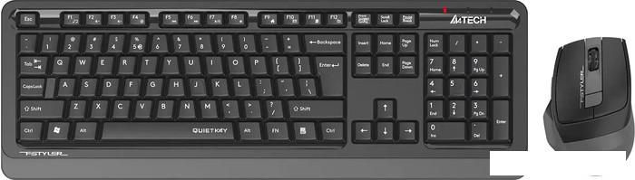 Офисный набор A4Tech Fstyler FGS1035Q (черный/серый)