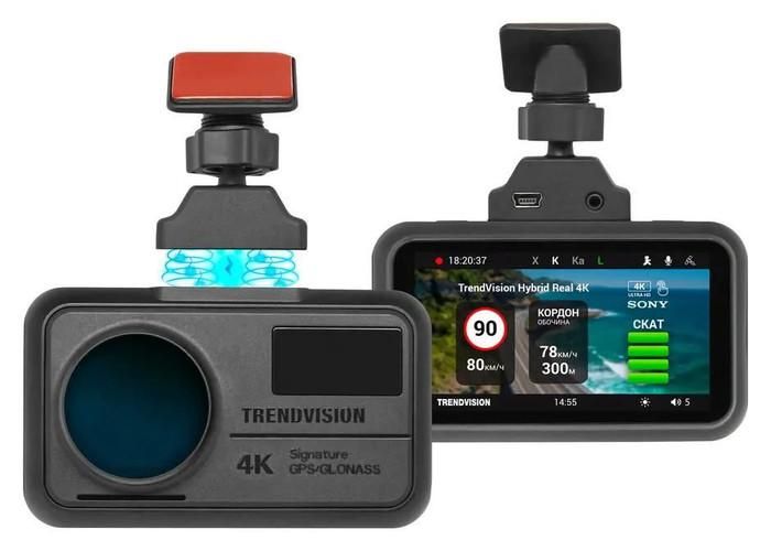 Видеорегистратор-радар детектор-GPS информатор (3в1) TrendVision Hybrid Signature Real 4K